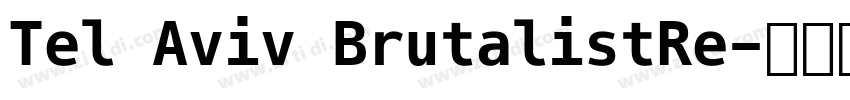 Tel Aviv BrutalistRe字体转换